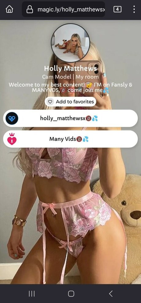 Holly Matthews nude leaked OnlyFans pic
